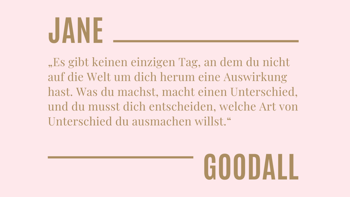 missiontrustme's tweet image. Weise Worte der britischen Verhaltensforscherin Jane Godall. Ich schließe mich ihnen gern an #janegodall #quotesoftheday #motivationdestages