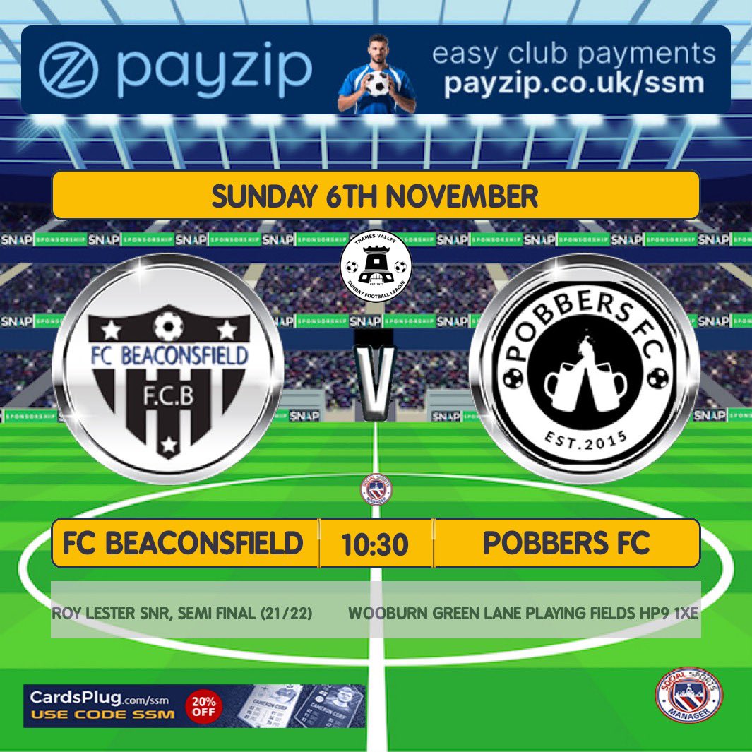 PobbersFC's tweet photo. This Sunday we take our second away trip to @FCBeaconsfield1 in three weeks as we finally get round to playing last years postponed semi final. 

After the strong result couple weeks ago we look to book an early spot in a cup final for the year 🏆

#UpThePobbers https://t.co/JPHGlFWY4D