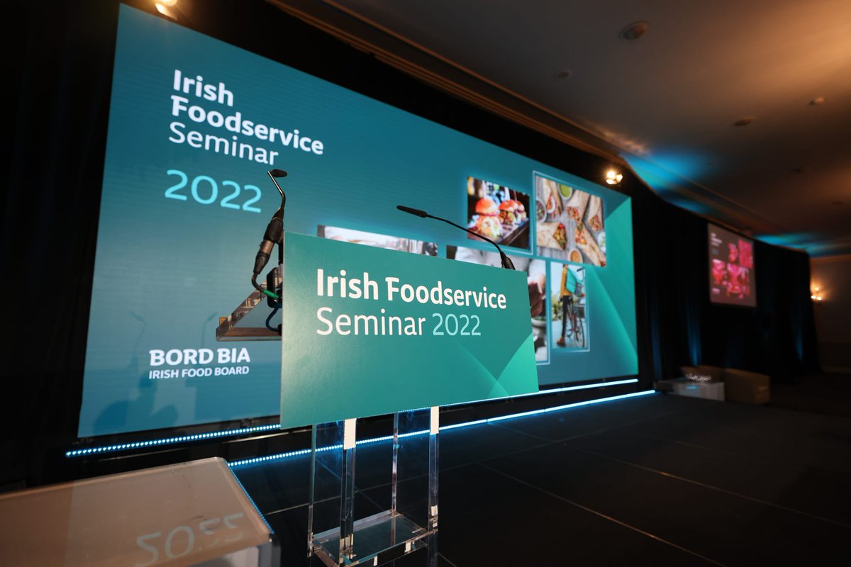 Bordbia's tweet photo. And that’s a wrap on the Bord Bia Irish #foodservice22 Seminar! Thank you to all our speakers and guests who joined us for a day of insight, conversation and innovation. Until next year! 
Read the full report here: https://t.co/XAfRu82SPv https://t.co/7LldllZIw3
