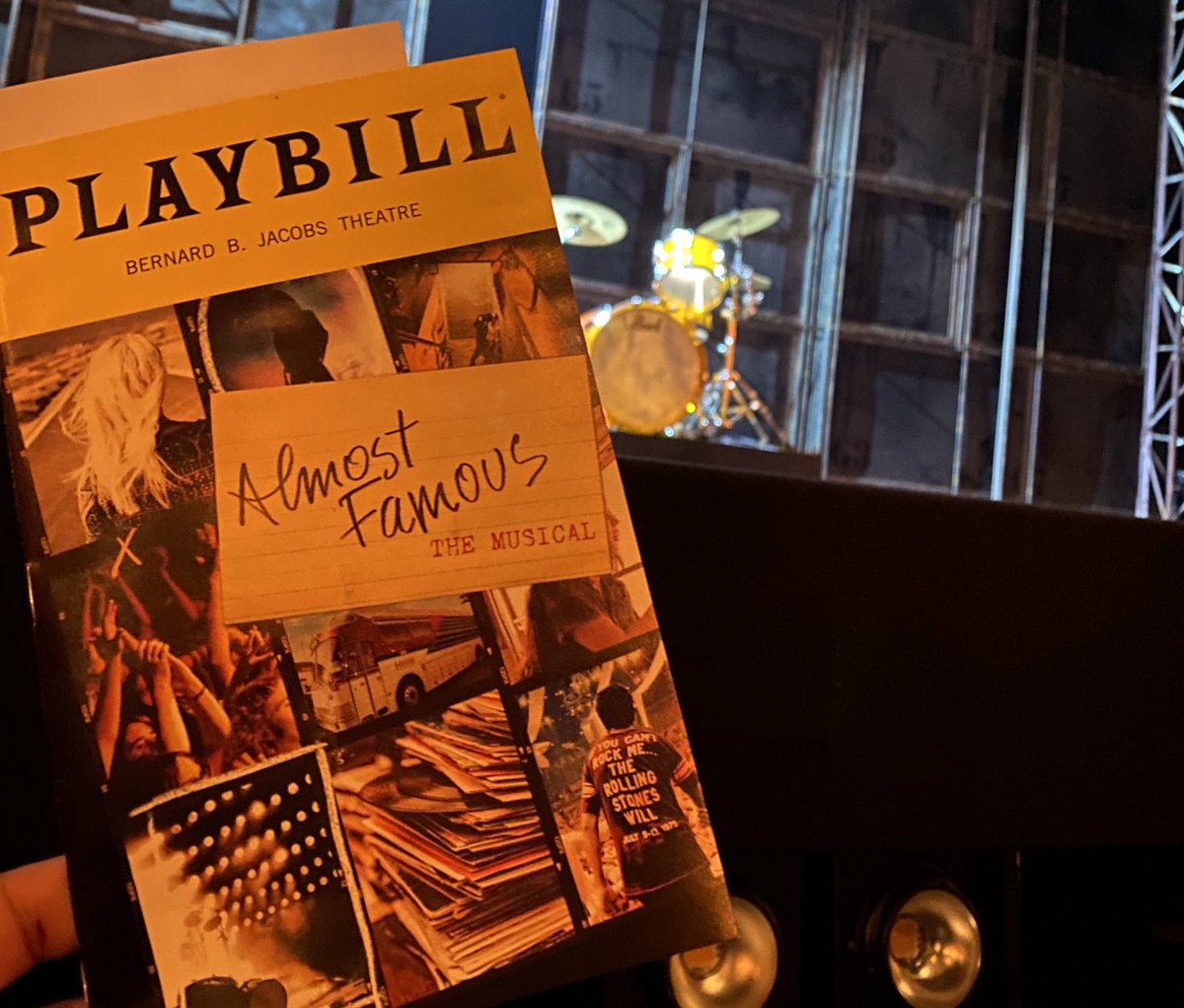 AyannaPrescod's tweet photo. HAPPY OPENING @AlmostFamousBwy! What a cast, what a show. Look forward to being with you tonight and FINALLY getting to cheer my dear friend, @BurrisChad. 🎸 https://t.co/9ibnYGHzve