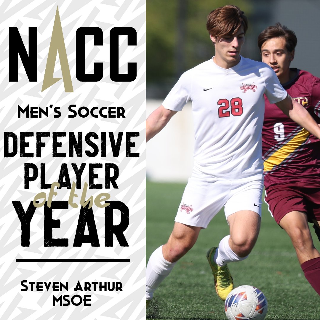 NACC_sports's tweet photo. #NACCmsoc ⚽ | NACC Men's Soccer Awards, All-Conference Teams Announced

OPOY: John Cronnolly, @DU_Stars 
DPOY: Steven Arthur, @MSOE_Raiders 
FOY: Moses Mata, @BenUEagles1887 
CSOY: @MUSabres (Craig Peltonen, head coach)

📰 : https://t.co/6lcX5i5hI9

#NACCtion #d3soccer https://t.co/og8ho2uuTx