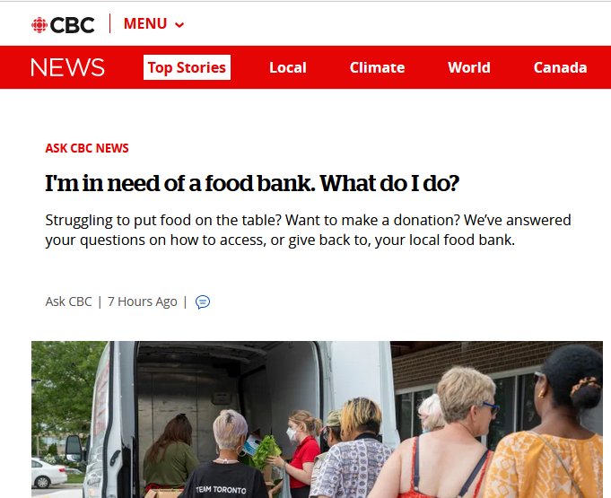 you know things are going well when this is the public broadcaster's front page