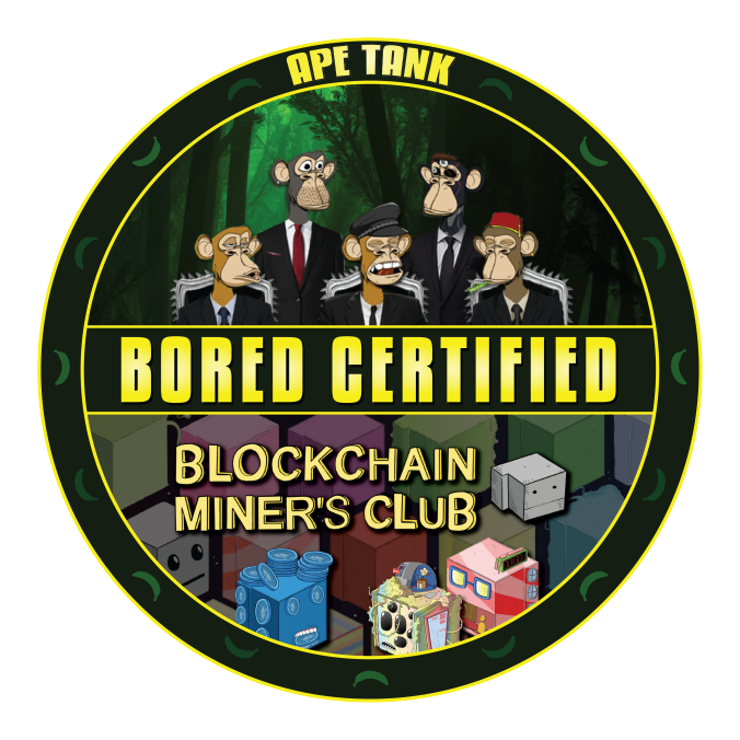 Congratulations to <a href="/brandonprofits/">Brandon Profits</a> and <a href="/PatSpeaksEasy/">Pat</a> for their appearance on Ape Tank with <a href="/BMC_NFT/">CryptoIvy</a> and securing 7 BORED APE’S THUMBS UP! 👍

This made them eligible to be awarded the title of: 
🐵APE TANK BORED CERTIFIED🐵 
 
#BAYC #MAYC #APETANK #BMC_NFT