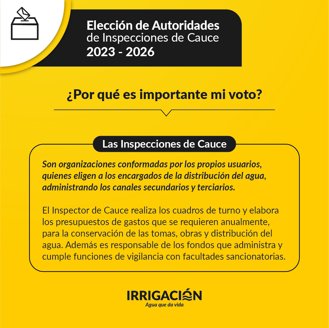 IrrigacionMza's tweet photo. ¡Este domingo tenés que votar! 📩

El próximo 6 de noviembre, los regantes y usuarios que estén en condiciones de participar, deberán votar en un elección democrática, a las autoridades que administrarán el agua en los próximos 4 años.

Más info en https://t.co/VNxWj1IqUF https://t.co/kd9dLhWmN5