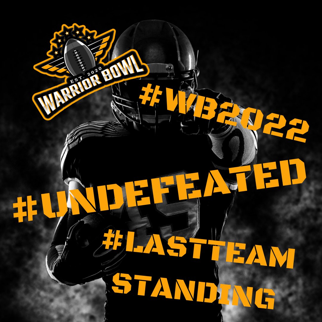 Warrior Bowl (@warriorbowl) on Twitter photo After 8 weeks we still have 3 teams yet to experience the bitter taste of defeat in #WB2022 sitting 8-0, who will be the last team standing?
@FF_Hep
<a href="/JeffMatsonRV/">none</a>
<a href="/DrewDeLaware/">Drew DeLuca</a>
Can any of them match <a href="/thegregscalera/">Greg Scalera</a>'s performance from #WB2021 going a perfect 14-0 #Undefeated After 8 weeks we still have 3 teams yet to experience the bitter taste of defeat in #WB2022 sitting 8-0, who will be the last team standing?
@FF_Hep
<a href="/JeffMatsonRV/">none</a>
<a href="/DrewDeLaware/">Drew DeLuca</a>
Can any of them match <a href="/thegregscalera/">Greg Scalera</a>'s performance from #WB2021 going a perfect 14-0 #Undefeated