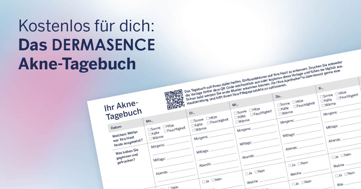 Unser kostenloses Angebot für dich: Das DERMASENCE Akne-Tagebuch. 🙌 Ein #Akne-Tagebuch kann dir dabei helfen, deine persönlichen Akne-Trigger zu identifizieren und deinen Lebensstil entsprechend anzupassen. Hier geht es zum Download: bit.ly/3WaXW9Q