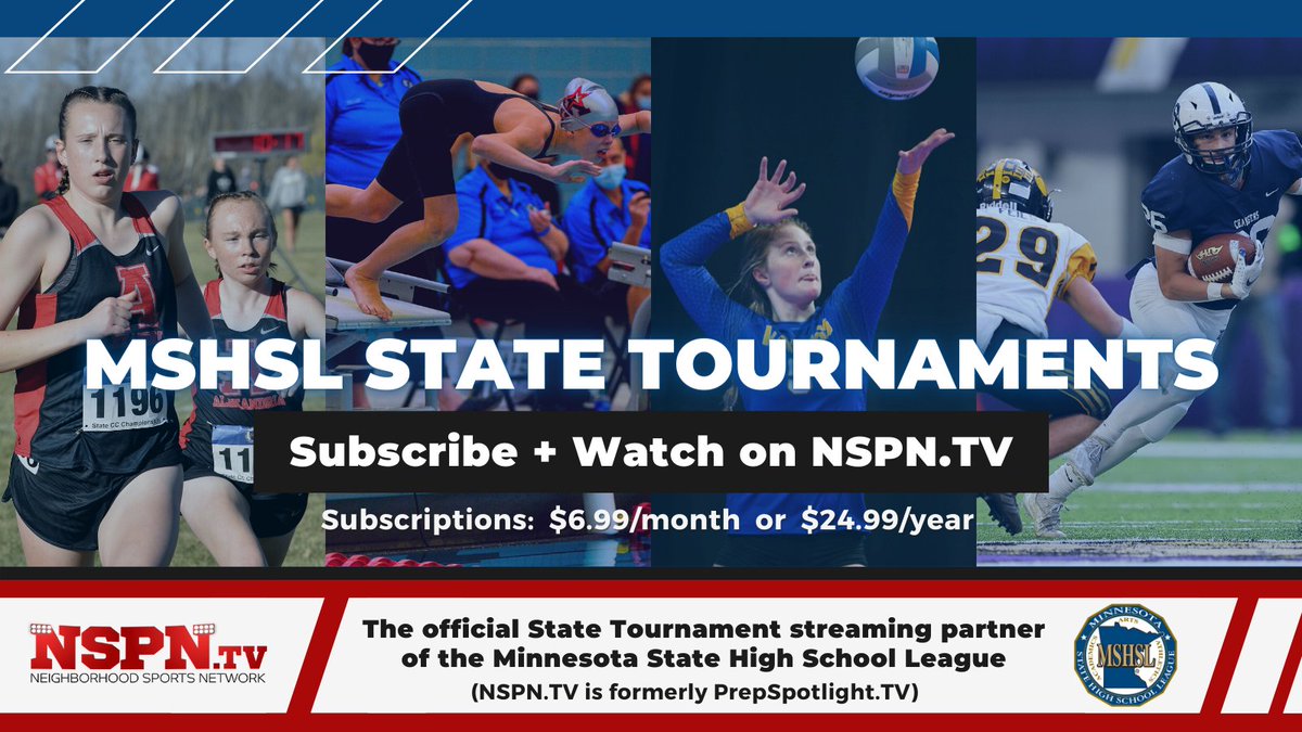 NSPN.tv is the official state tournament streaming partner of the Minnesota State High School League.

Subscribe now to catch all the action!