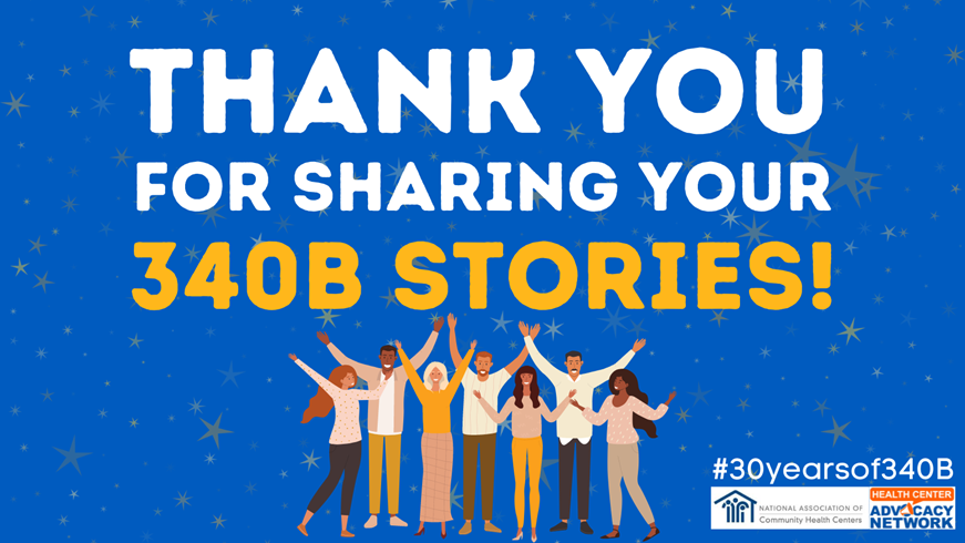 HCAdvocacy's tweet photo. Thank you for participating in our 340B Twitter Celebration! Be sure to click on #30yearsof340B to see, like, and retweet all the great stories that have been shared! 

Here’s to 3⃣0⃣ more years of 340B! #ValueCHCs https://t.co/N6TRs1vcYd