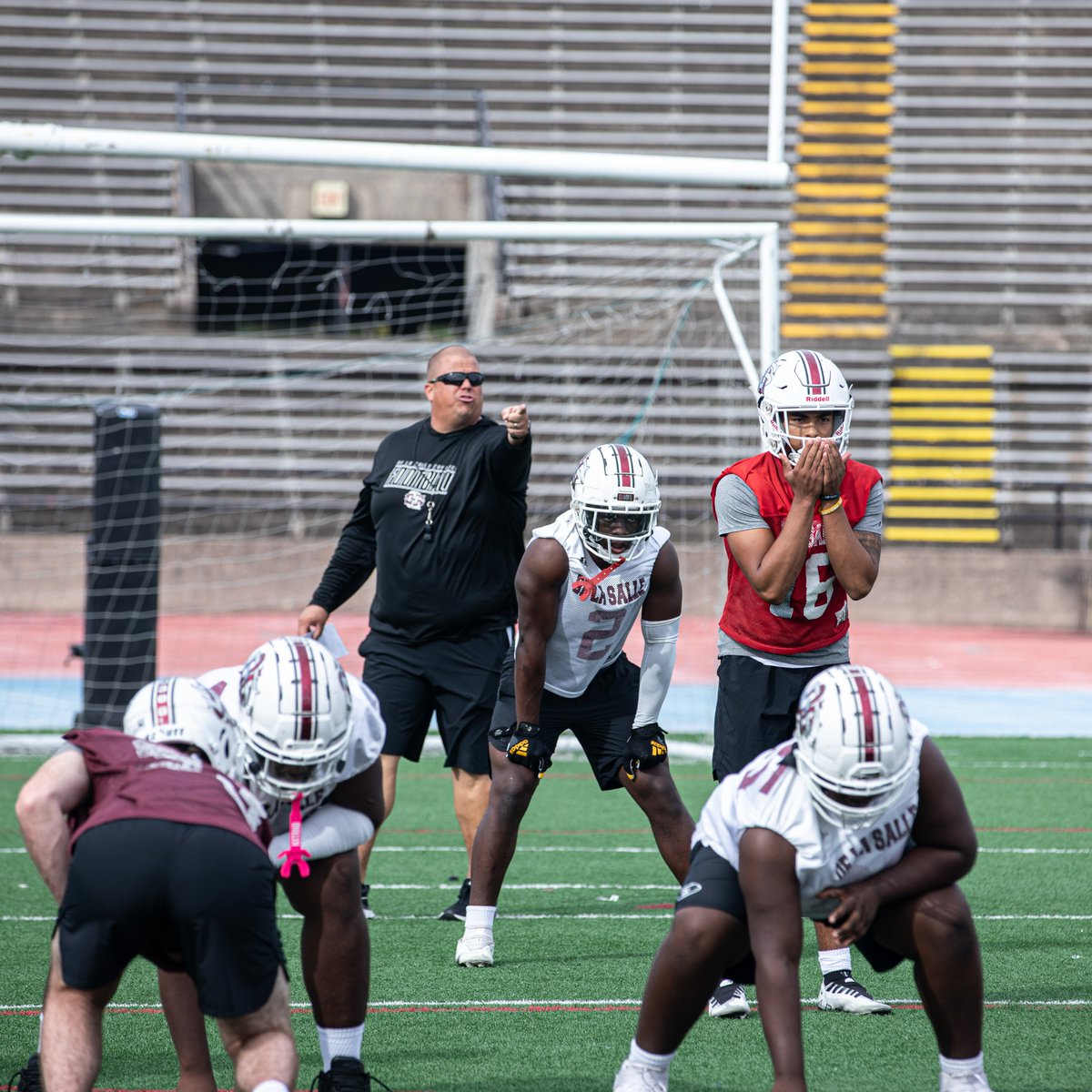 Saints's tweet photo. For Coach of the Week #9, the Saints selected De La Salle's Graham Jarrott. He is in his 20th year of coaching and his 2nd year as head coach of his alma mater. The team is 9-0. Good luck to the Cavaliers this Friday as they look to finish the season perfect. https://t.co/okF793bUF1