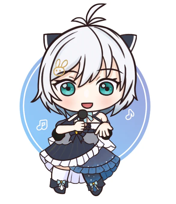 シロちゃんの新衣装可愛い #SiroArt 