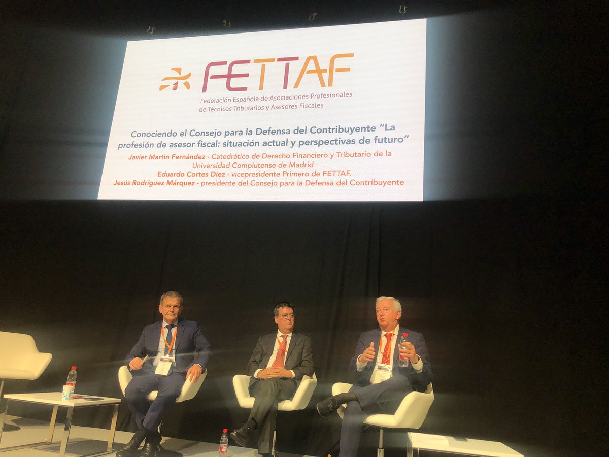 ispalor's tweet photo. Seguimos  en @AccountexEspana con @Asefiget y @FETTAF conociendo el Consejo para la Defensa del Contribuyente sobre la situación actual y las perspectivas de futuro de la profesión de asesor fiscal. https://t.co/zym1zyMQsJ