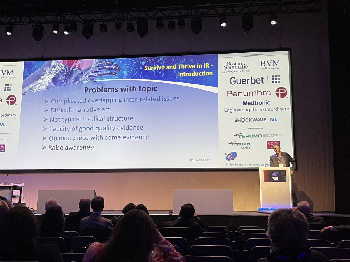 Wonderful to see my brilliant colleague <a href="/sleepyIR/">Matthew Gibson</a> delivering the wattie fletcher lecture <a href="/BSIR_News/">The British Society of Interventional Radiology</a> . A thought provoking and deeply considered look at an important topic for all IRs <a href="/RBNHSFT/">Royal Berkshire NHS Foundation Trust</a> #BSIR2022
