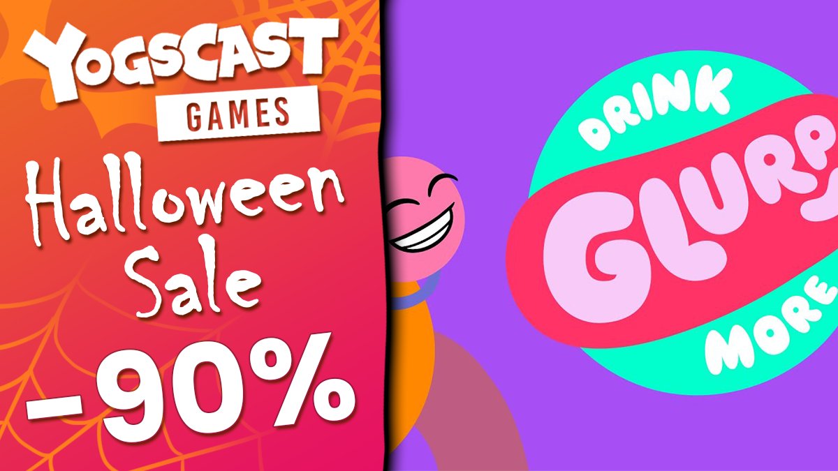 Halloween may have passed but you can still save a spooOOooOOky amount on brill Yogs Games titles like <a href="/DrinkMoreGlurp/">Drink More Glurp</a> which is an absolute BARGAIN!

Get involved: yogsca.st/drinkmoreglurp