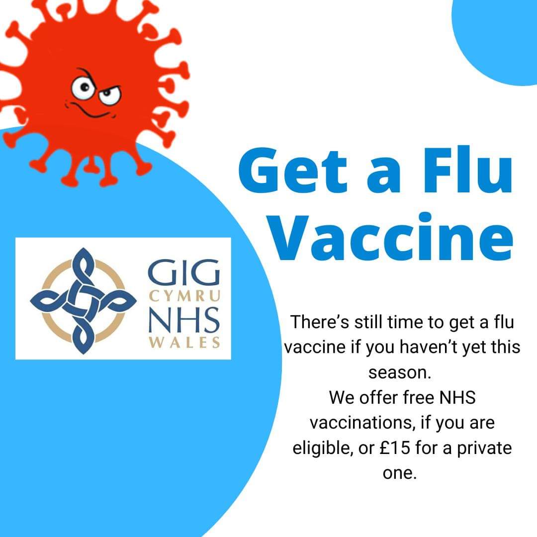 This afternoon we are running two clinics, Emma, our Independent Pharmacist, is available for walk-in UTI checks and Flu Vaccinations. Give us a call to find out more 💊