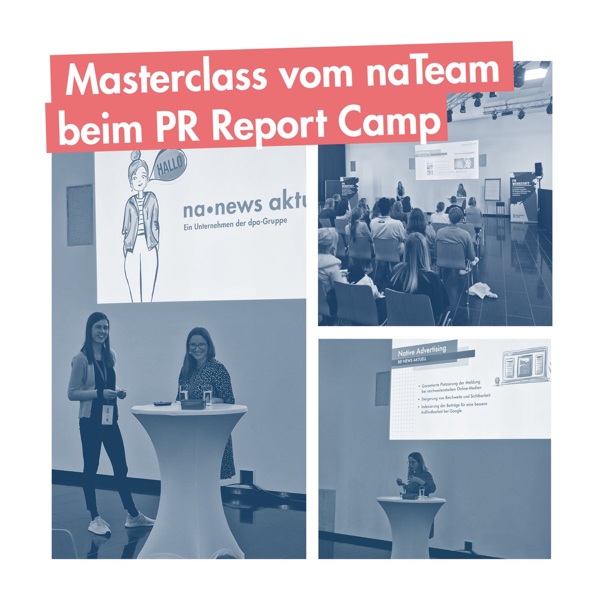 newsaktuell's tweet photo. Jede Menge spannenden Input zu #NativeAdvertising gab es heute in Berlin.💡 Im Rahmen des @prreport_de-Camps führten unsere Kolleginnen Petra Korn-Overländer und Julia Ries durch eine Masterclass zum Thema. 🎓 Wer von euch war ebenfalls vor Ort?

#prreportcamp https://t.co/6wlwxLmWaG