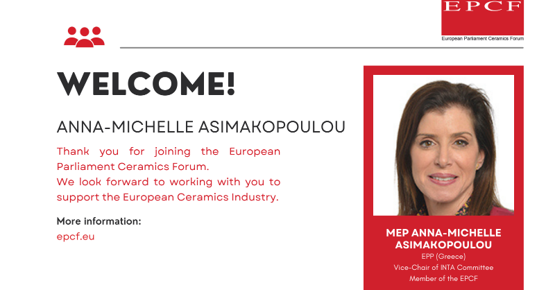 CerameUnie's tweet photo. 🎊We are happy to welcome MEP @AnnaAsimakopoul as a Member of the European Parliament Ceramic Forum.

Thank you for joining us, we look forward to working with you for the future of the 🇪🇺 #ceramic industry.