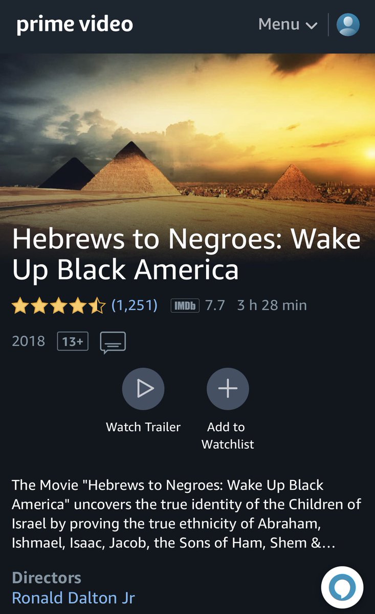 GRE8TBLACKSHARK's tweet photo. I'm going to watch this today,&amp; I encourage all black people to do so. I'm not taking this post down,&amp; I DAMN SURE WON'T APOLOGIZE. Watch it for yourselves,&amp; determine if it's really "anti Semetic" which is a LINGUISTIC term,NOT a racial term! https://t.co/V9wdzmBfHt