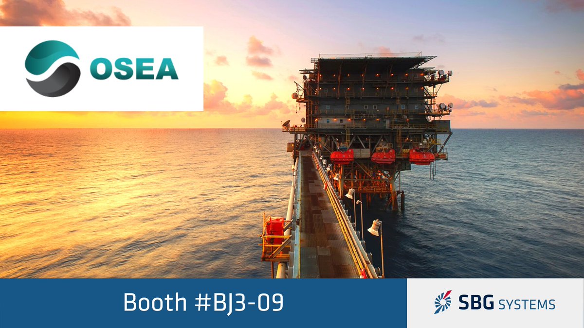 🤝Join us at #OSEA, the largest Oil and Gas Event in Asia. Meet our experts on booth #BJ3-09 to discover our whole range of high performance and cost effective motion &amp; navigation solutions, ideal for hydrography, buoy monitoring, USV control and navigation.

 #hydrography #usv