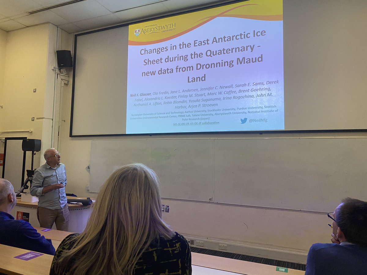 It was fantastic to welcome the audience to our London Quaternary Lectures <a href="/RHULGeography/">RHULGeography</a>. This year, Danielle Schreve presented insights into palaeo-diets of Ice Age carnivores, whilst <a href="/NeilNfg/">Neil Glasser</a> discussed the latest cosmo data from fieldwork in Dronning Maud Land, Antarctica 👏