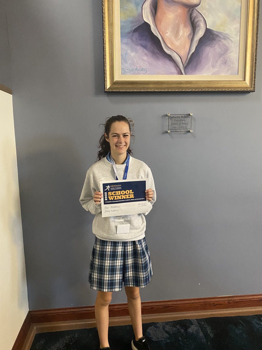 MercyAcademyJag's tweet photo. Congratulations to Senior Mia Grosshans, who has been awarded the Heisman High School Scholarship! 

The Heisman High School Scholarship program honors the nation’s most accomplished,community-minded high school senior athletes. @Heisman_HS https://t.co/PcfaZEBaKC