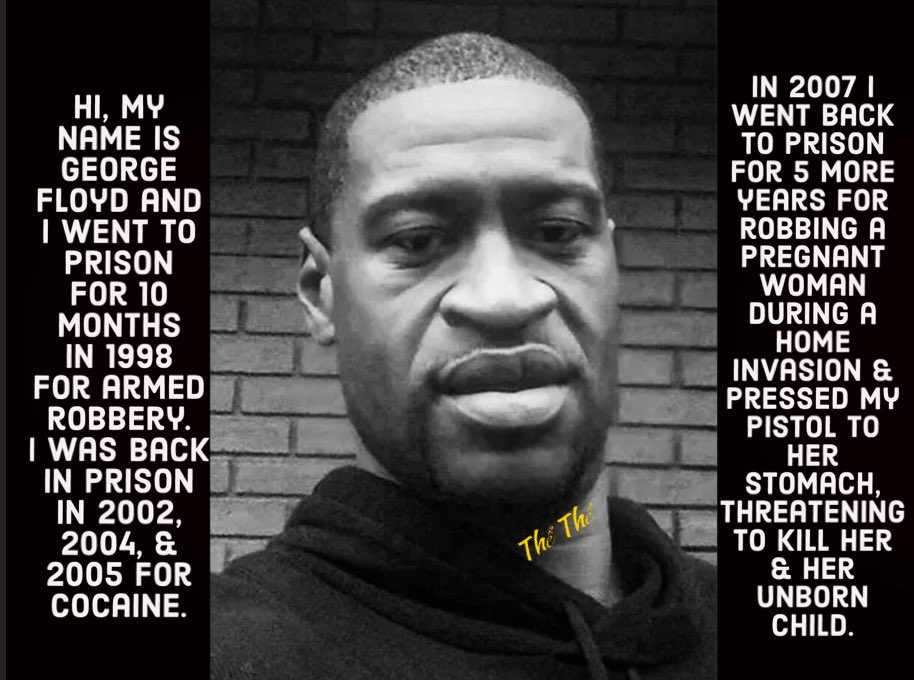 TheThe1776's tweet photo. Isn’t it just like the media, politicians &amp; celebrities to Lie &amp; have people believing that George Floyd was a victim parading this criminal around like a martyr, painting huge murals of his face all over significant buildings!
#BLMIsAHoax
#TuneOutMSM
#AllLivesMatter https://t.co/kuDd2ogwbL