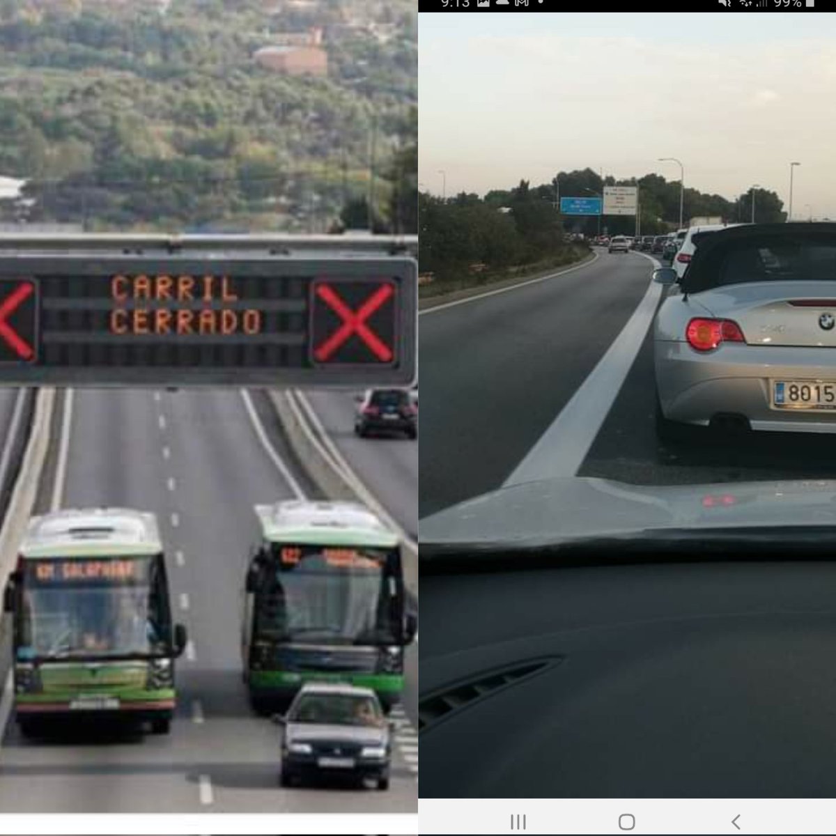 Lo que pides por Aliexpres y lo que te llega, entiéndase señor <a href="/IvanSevillanoMi/">Iván Sevillano Miguel 🐾🧶</a> lo que es un carril VAO y lo que es un despropósito. Ha creado atascos donde no los había, enhorabuena🤦🏻‍♀️ 
#carrilvao #mallorca #despropósito
