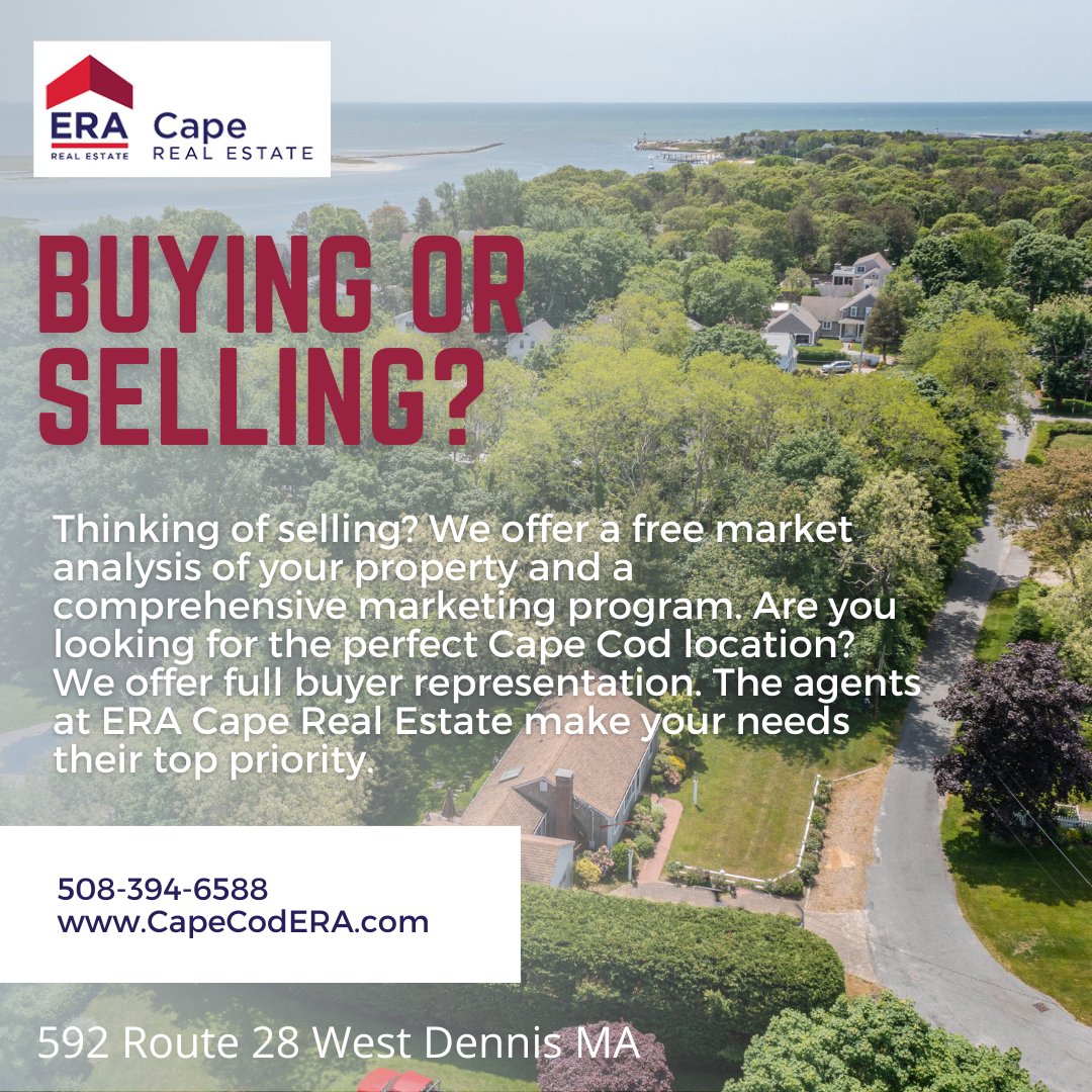 CapeCodERA's tweet image. Are you in the market to buy or sell a home? Look no further! Contact ERA today to speak with an agent!
🏡🏖🌊
#capecodrealestate#localcapecod #capecodsummer #capecodopenhouses #capecodhome #capecodrealestateagent #capecodliving #capecodera #eracaperealestate⁠