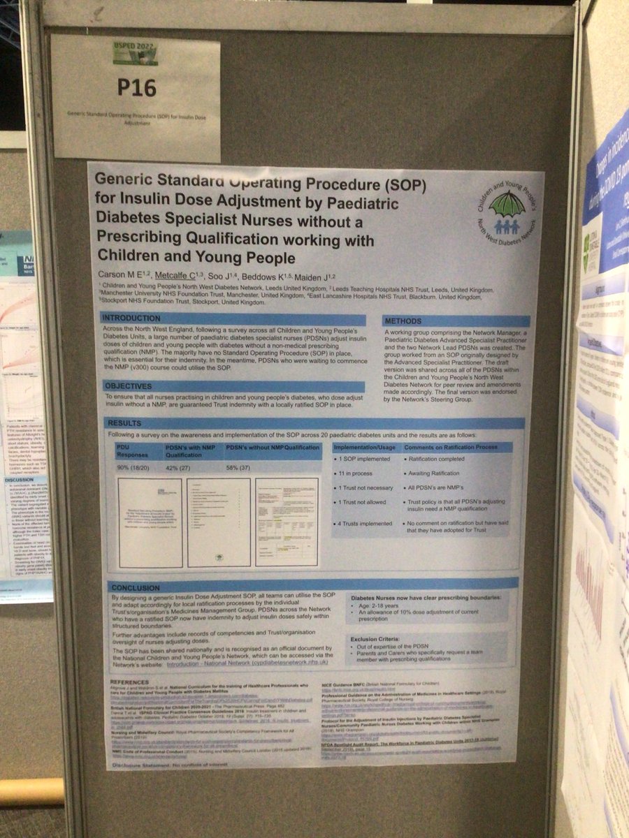 Poster presentation at BSPED conference ⁦<a href="/BritSPED/">BSPED</a>⁩ ⁦<a href="/CYPDiabNetwork/">CYP Diabetes Network</a>⁩