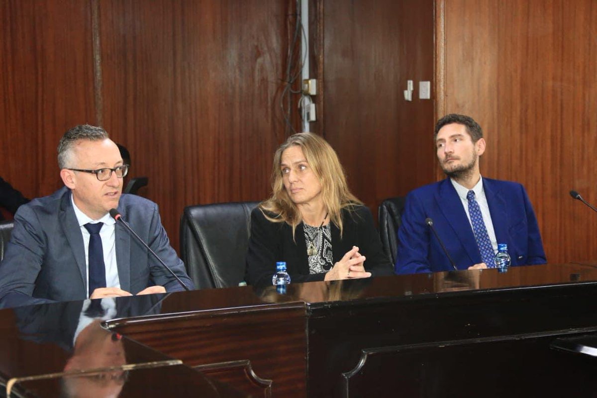 MPyusufhassan's tweet photo. The Foreign Affairs Committee hosted the visiting German Foreign State Minister for Africa, Katja Keul. Applauding the good relations btw Kenya &amp; Germany, I underpinned the need for continued support for African-led peace ops in Somalia &amp; DRC &amp; sharing the burden of refugees. https://t.co/HzJH2cZGAg