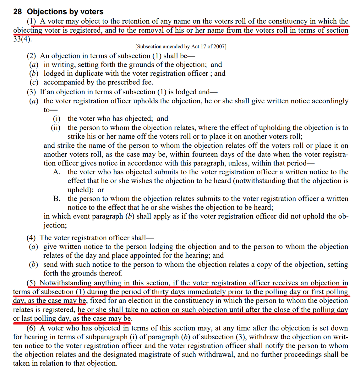 Section 28 of the Electoral Act says that if you find ghost voters or double voters within 30 days before an election, ZEC should not make any changes until AFTER the election. That's why ZEC prefers to delay releasing the roll. Parties should act NOW, not last minute! #Action