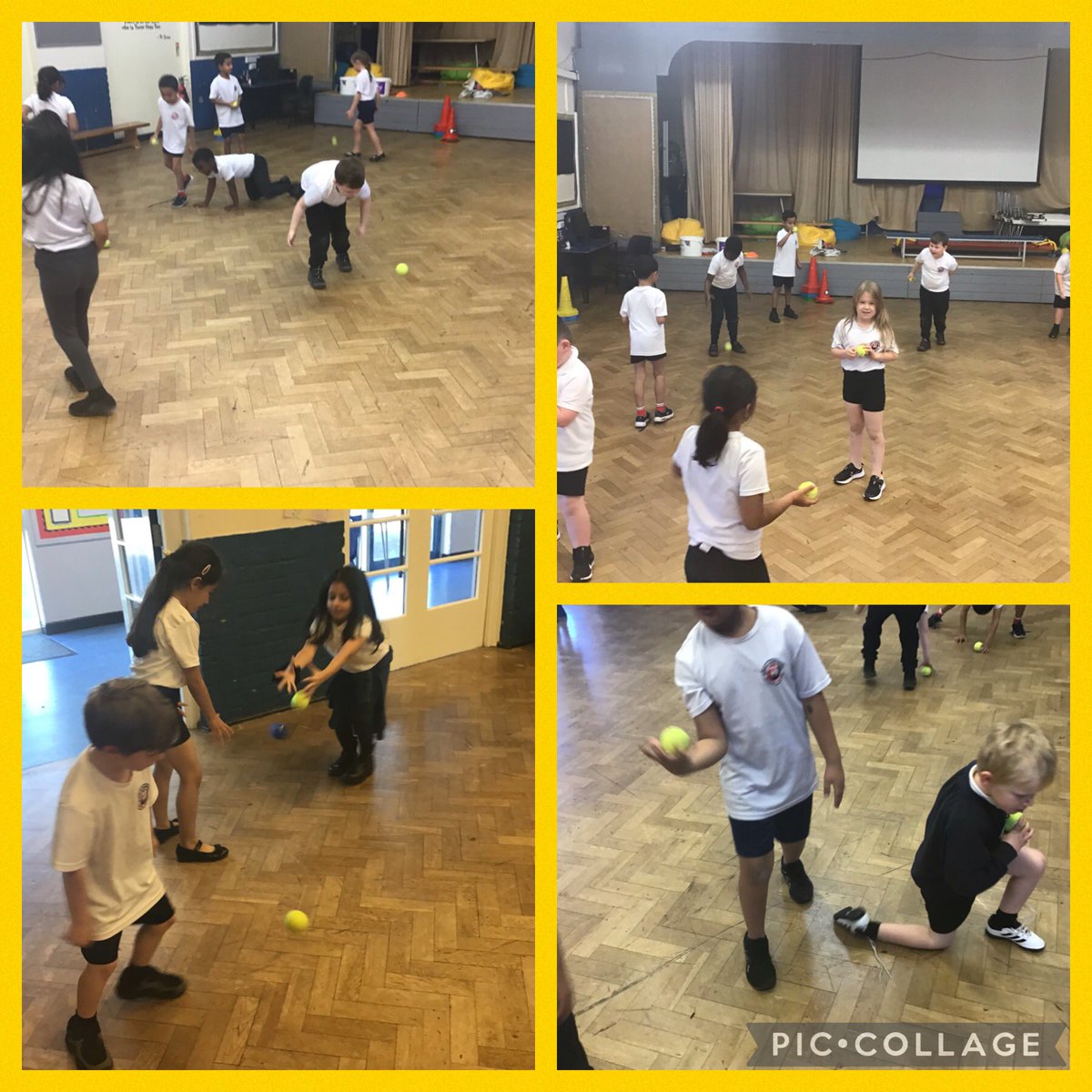 BartonCloughY2's tweet photo. PE: today we focussed on bouncing a ball so that a partner could catch it, and also on how to catch and receive a ball with one or two hands. We played a brilliant game afterwards to practice our new learning!
#pe
#throwandcatch
#invasiongames https://t.co/e58KszNnn6