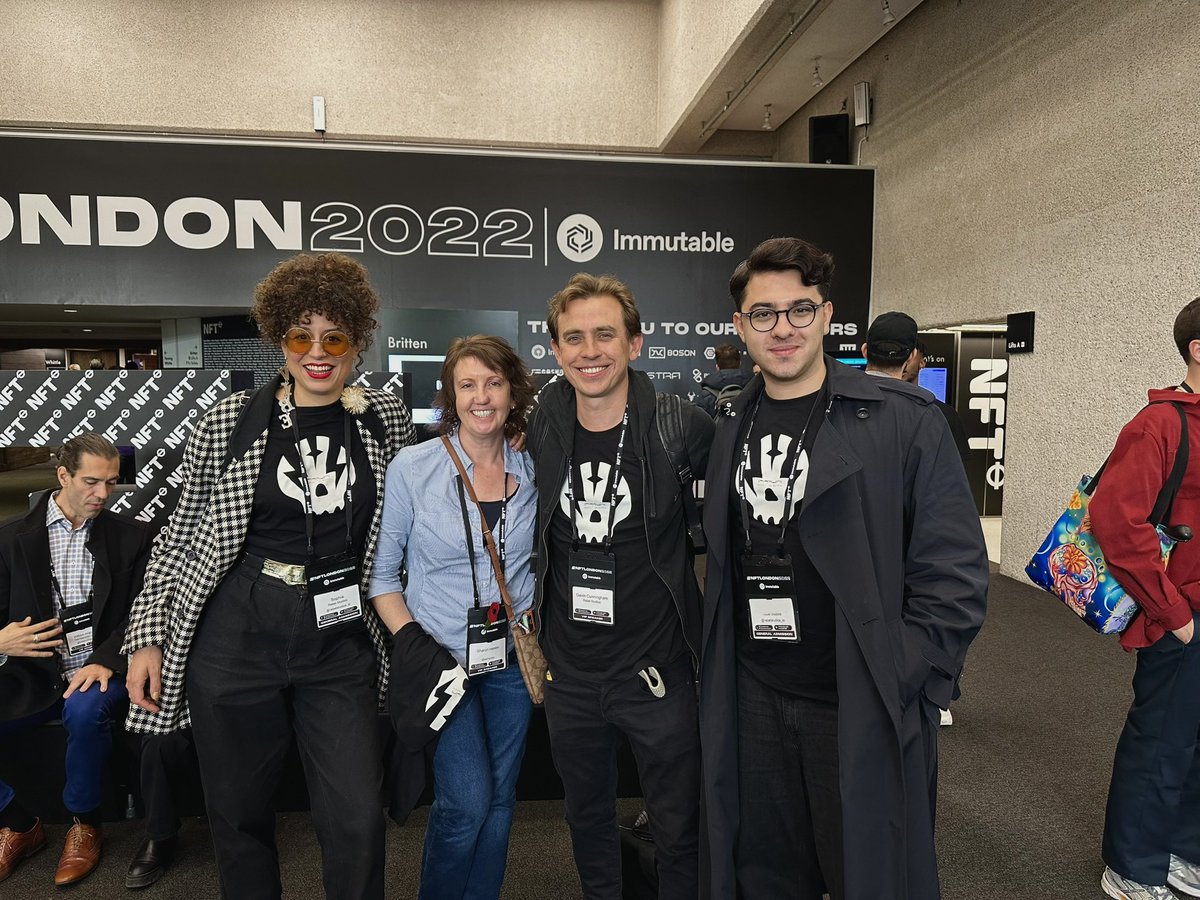 Our London team hit the ground running at #NFTLondon2022 ⚡️

We’ll see you tomorrow!