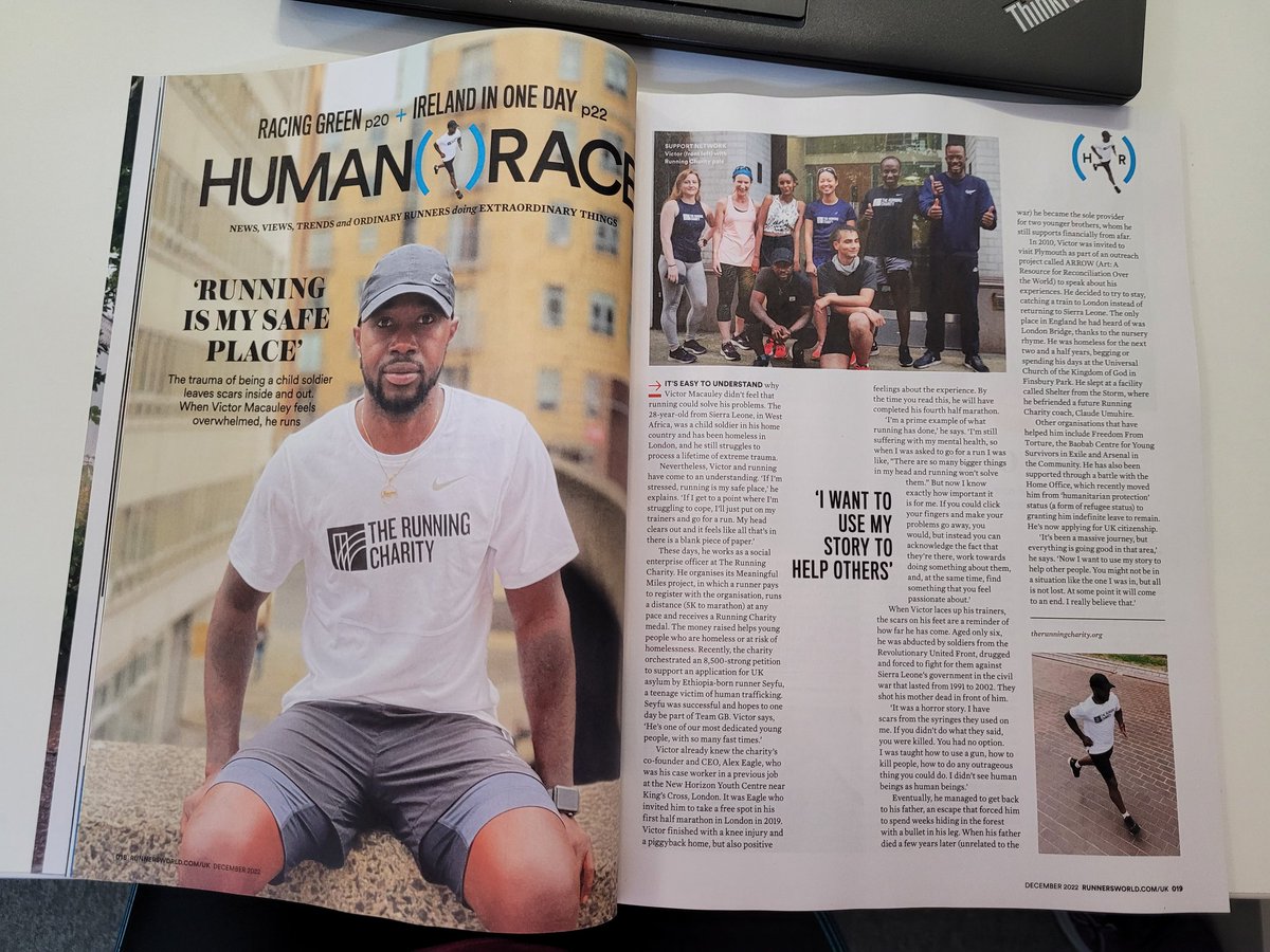 The Running Charity (@running_charity) on Twitter photo If you've read the latest <a href="/runnersworlduk/">Runner's World UK</a> magazine, you will have seen the article about <a href="/vmacauley93/">M4RVIC</a>. He joined the #TRCfamily🧡 as a service user, after meeting our CEO <a href="/mralexeagle/">Alex Eagle</a>, and is now a full time member part of the team based at the London hub #ChangingLives #charity If you've read the latest <a href="/runnersworlduk/">Runner's World UK</a> magazine, you will have seen the article about <a href="/vmacauley93/">M4RVIC</a>. He joined the #TRCfamily🧡 as a service user, after meeting our CEO <a href="/mralexeagle/">Alex Eagle</a>, and is now a full time member part of the team based at the London hub #ChangingLives #charity
