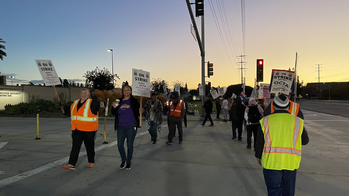 From Anaheim, to Garden Grove, to Irvine, and Santa Ana, we are out supporting our @teamsters952 mechanics. @goOCTA has played games, delayed, and blamed the workers. The workers are fed up, and the community is fed up with your intransigence. We’re not going away. #UnionStrong