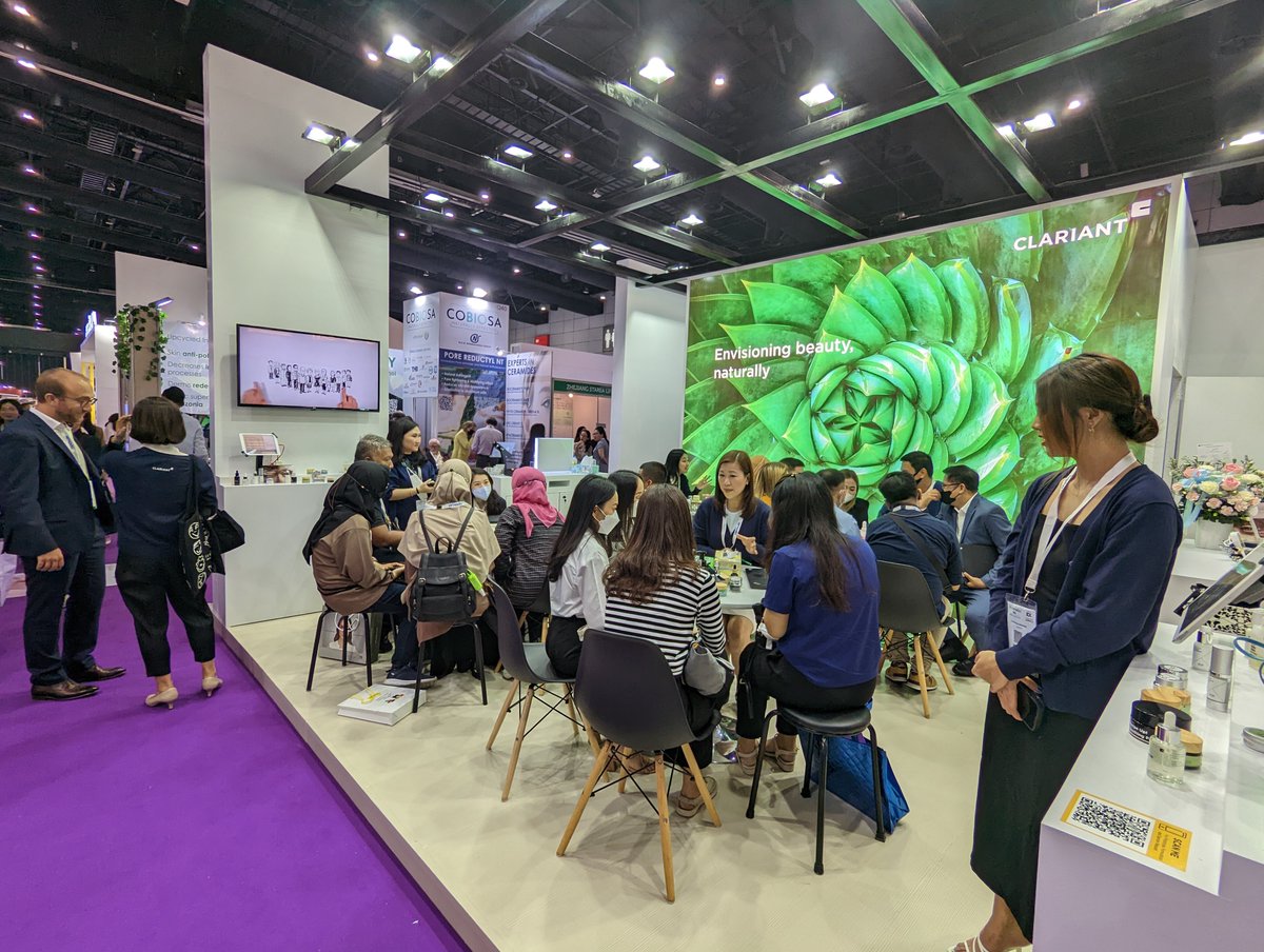 clariant's tweet photo. 👋 Goodbye Bangkok & thank you #incosasia for having us! It's been a pleasure to share our latest innovative #skincare & #haircare ingredients with you and to hear your thoughts on future #personalcare innovations in person. 💜 #realpeopleofclariant #greaterchemistry https://t.co/iBSAMiE6i8