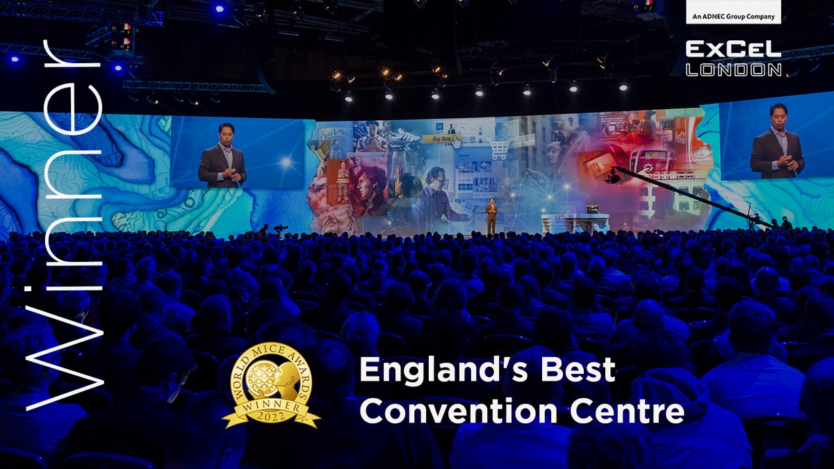 Excel London (@excellondon) on Twitter photo Delighted to be awarded 'England's Best Convention Centre' at the recent World MICE Awards 2022.
This is a testament to the hard work, professionalism and approach of everyone at #ExCeLLondon
Thank you <a href="/WorldMICEAwards/">World MICE Awards</a> Delighted to be awarded 'England's Best Convention Centre' at the recent World MICE Awards 2022.
This is a testament to the hard work, professionalism and approach of everyone at #ExCeLLondon
Thank you <a href="/WorldMICEAwards/">World MICE Awards</a>
