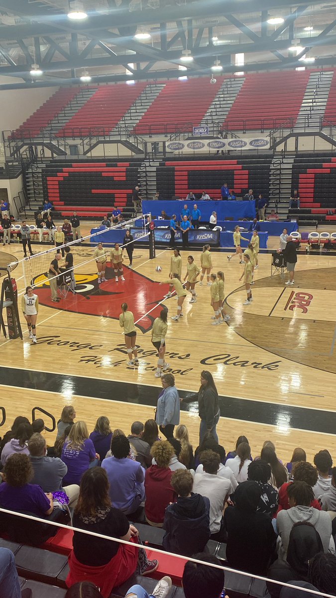 Ladies and gentlemen your lady purples are warming up!  Let’s goooo!!!!