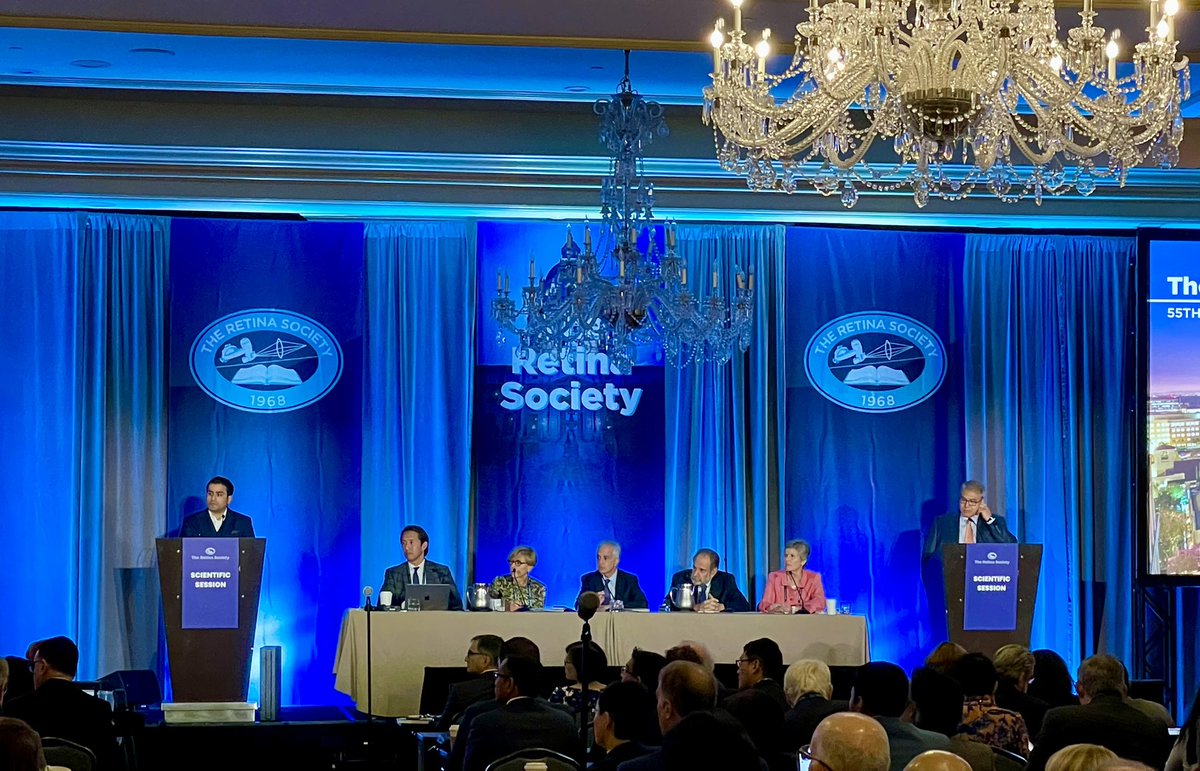 Exciting data discussion on geographic atrophy clinical trials at second day of the Retina Society Annual Meeting! #RetinaSociety2022
