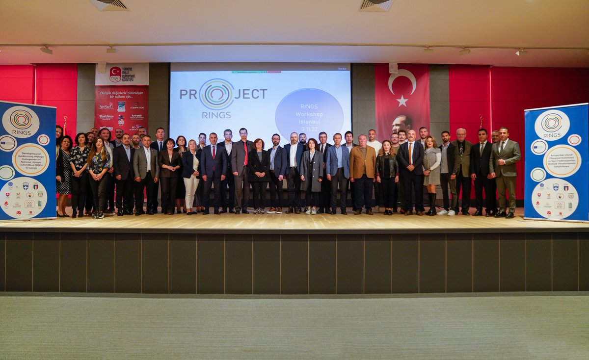 EOCEUOffice's tweet photo. Today was a #RINGSproject workshop for 29 🇹🇷 National Federations on how to create a #publicaffairs strategy and how to manage change and crisis strategically.
Stay tuned for the Final Conference of our project on strategic management of sport orgs on 7⃣ December in Bxl! https://t.co/gKUNq8djiy