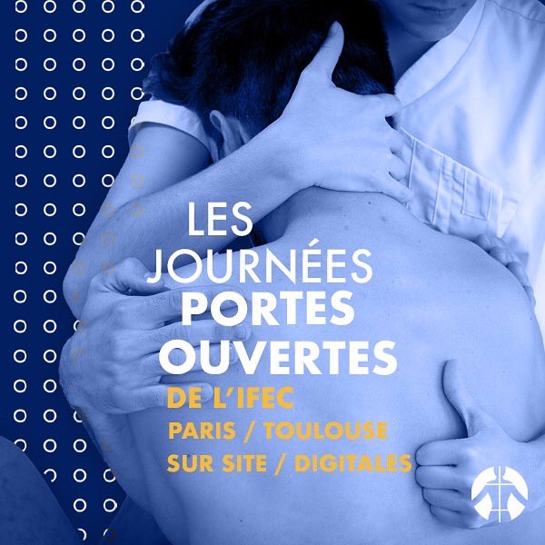 Intéressé.e par les thérapies manuelles ? Venez découvrir la formation de chiropracteur à l'occasion de nos journées portes-ouvertes organisées sur les campus de l'IFEC-Paris et l'IFEC-Toulouse, ou de nos e-JPO. 
Inscription : ifec.net/les-rendez-vou…