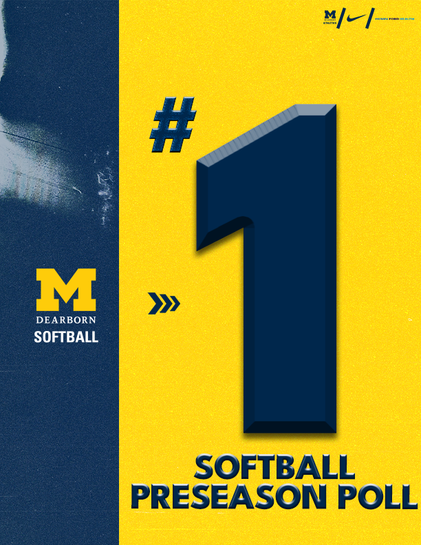 GoUMDearborn's tweet photo. 𝙏𝙤𝙥 𝙩𝙬𝙤 𝙖𝙣𝙙 𝙬𝙚'𝙧𝙚 𝙣𝙤𝙩 𝙩𝙬𝙤

@UMDearbornSB was selected as the preseason favorite in the WHAC softball preseason poll. 

📰: https://t.co/bwKJNMMcRn https://t.co/5TqNzRLFdM