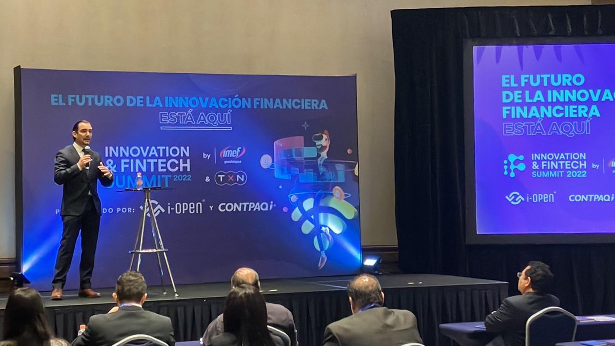 Nuestro presidente, Gabriel Soto Rábago, dio unas palabras de bienvenida en la segunda edición de Innovation &amp; Fintech Summit 2022.

Si aún no se han registrado están a tiempo de hacerlo en nuestra edición virtual 👇
bit.ly/3UgcSlU