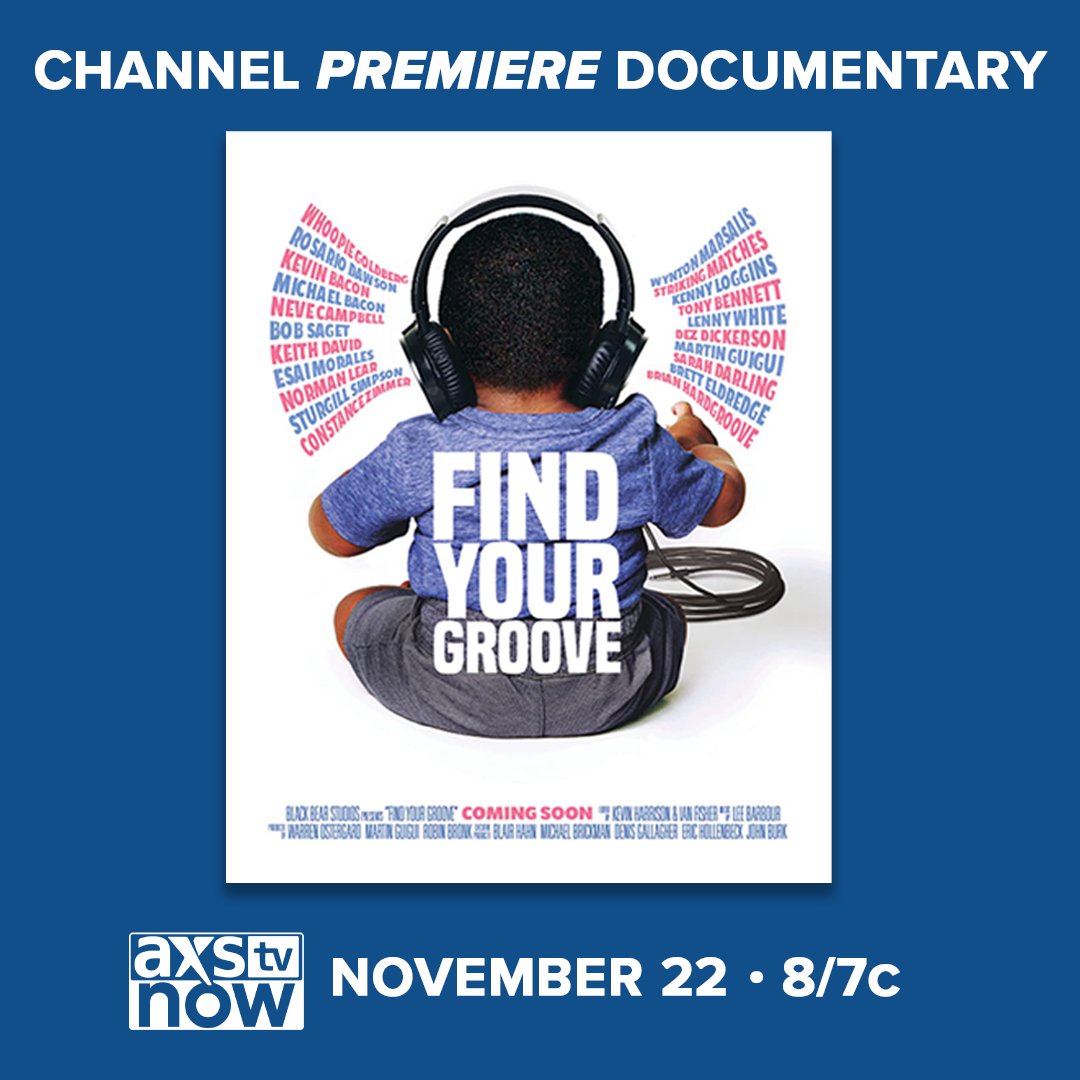 GlewedTV's tweet photo. Settle in this Thanksgiving by discovering the power of music! Watch ‘Find Your Groove,’ starring @itstonybennett and @orianthi, as well as actors @kevinbacon and @WhoopiGoldberg, as they discuss the importance of music on the world’s youth. Tune in on Nov 22nd on #AXSTVNOW https://t.co/UiN6rZMmiE