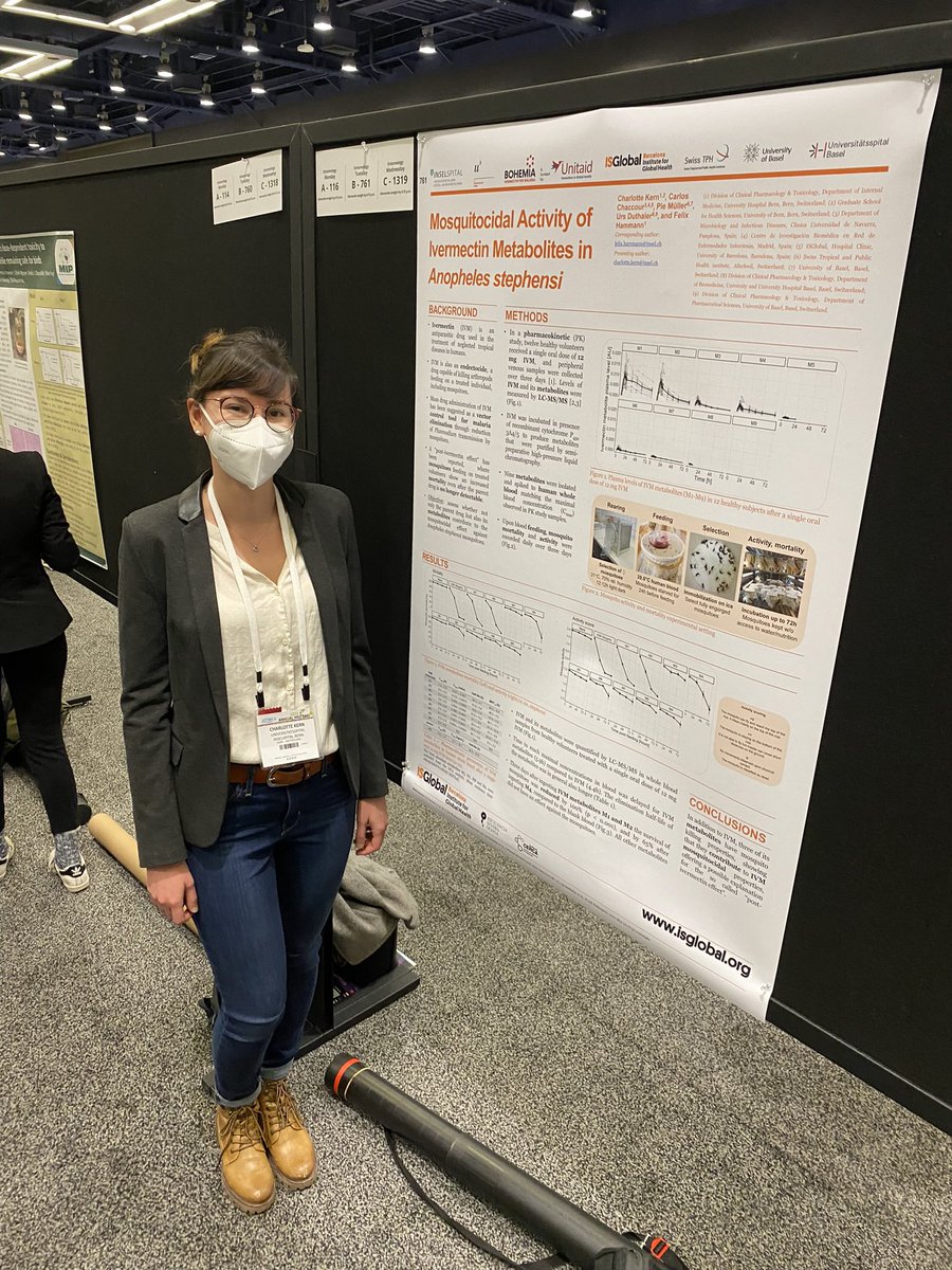 felixhammann's tweet photo. @__CharlotteK showing which ivermectin metabolites kill mosquitoes as part of #BOHEMIAproject over at #TropMed2022 

@UNITAID @inselgruppe @SwissTPH @UniBasel @ISGLOBALorg https://t.co/UWXFaZxS7N