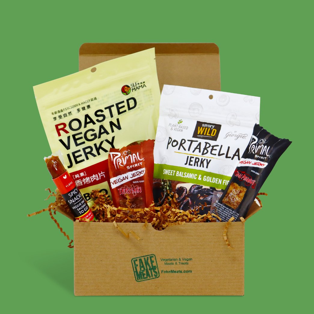 FakeMeats's tweet photo. Win free vegan jerky for 6 months! Check out our contest here: https://t.co/Fd1rmFkALi #vegan #veganjerky #veganmeat #fakemeats #veganprotein #vegancontest #veganfood https://t.co/6soirbuiY1
