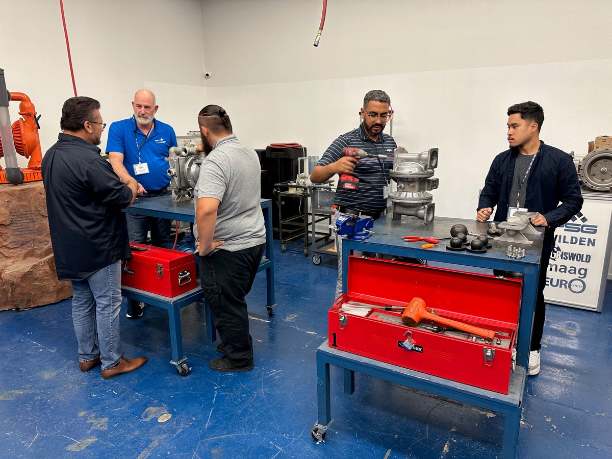 NorthwestPump's tweet photo. Thank you, PSG, for hosting top-notch training for our industrial sales reps. Our team had a great time learning the ins &amp; out's of what makes @WildenPump so beneficial for our customers!

#industrial #fieldtrip #pump #pumptraining #training #aoddpump #learning https://t.co/DxulhP8urI