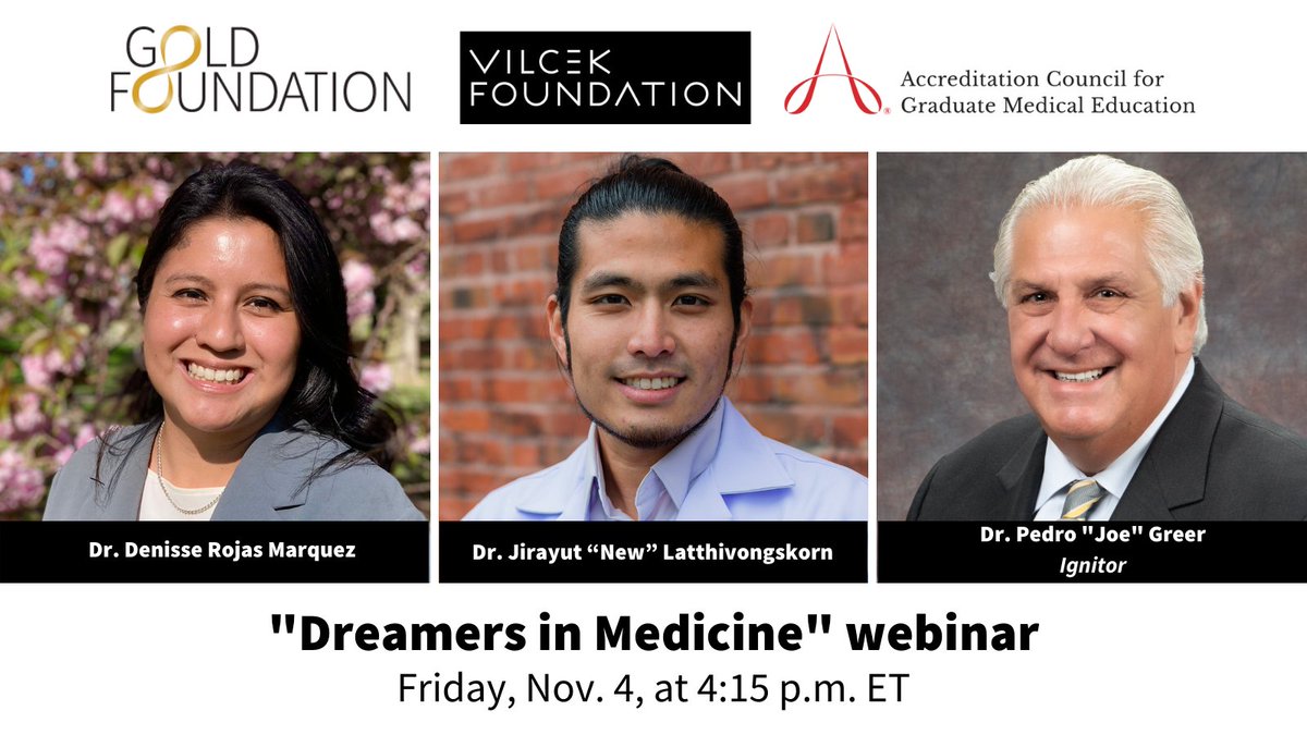 ACGME (@acgme) on Twitter photo Tomorrow! Inspiring stories of diversity, equity, inclusion, activism, & social justice! Join <a href="/macfound/">MacArthur Foundation</a> <a href="/DrJoeGreer/">Dr. Pedro "Joe" Greer, Jr.</a> as he interviews Vilcek-Gold Award for Humanism in Healthcare winners 11/4, 3:15 p.m. Central. Free. #MedEd #GME bit.ly/3seCMtx <a href="/Vilcek/">The Vilcek Foundation</a> <a href="/GoldFdtn/">Gold Foundation</a> Tomorrow! Inspiring stories of diversity, equity, inclusion, activism, & social justice! Join <a href="/macfound/">MacArthur Foundation</a> <a href="/DrJoeGreer/">Dr. Pedro "Joe" Greer, Jr.</a> as he interviews Vilcek-Gold Award for Humanism in Healthcare winners 11/4, 3:15 p.m. Central. Free. #MedEd #GME bit.ly/3seCMtx <a href="/Vilcek/">The Vilcek Foundation</a> <a href="/GoldFdtn/">Gold Foundation</a>