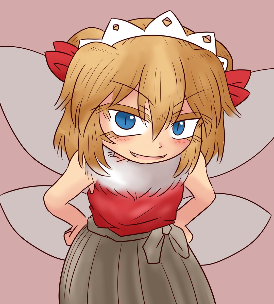 サニーミルク 「秋服サニーミルク「最近この辺りをうろついている人間ってのはあんたのことね?」 」|パキラのイラスト