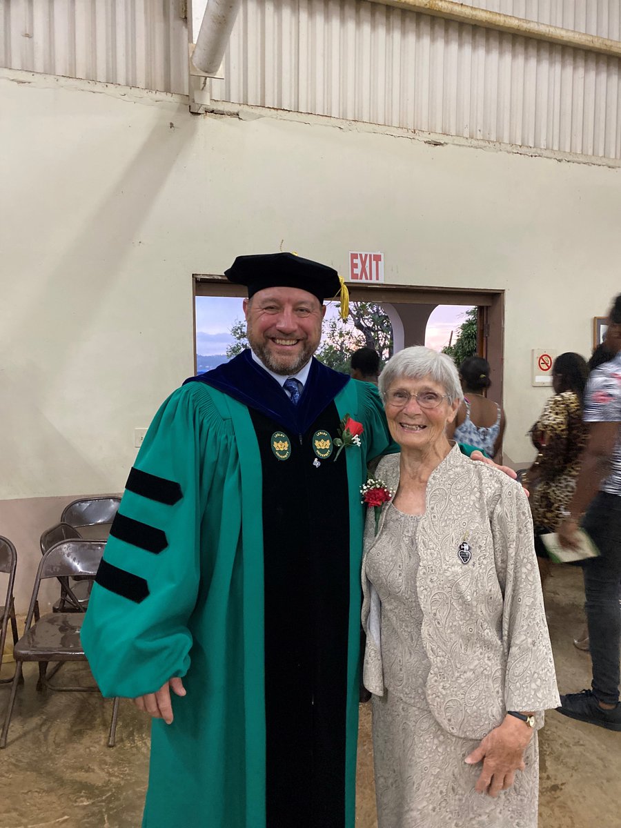 iirpgradschool's tweet photo. Last week, IIRP Provost Craig W. Adamson, Ph.D., served as the joint Commencement guest speaker for @Catholicedja and @smumn - Jamaica for B.Ed.and M.Ed. degrees. Joining him was Sister Una O’Conner, CCM Founder, &amp; Dianna Davis-Smith, M.B.A., Ph.D., CCM President &amp; IIRP partner. https://t.co/jyzaKbexOG