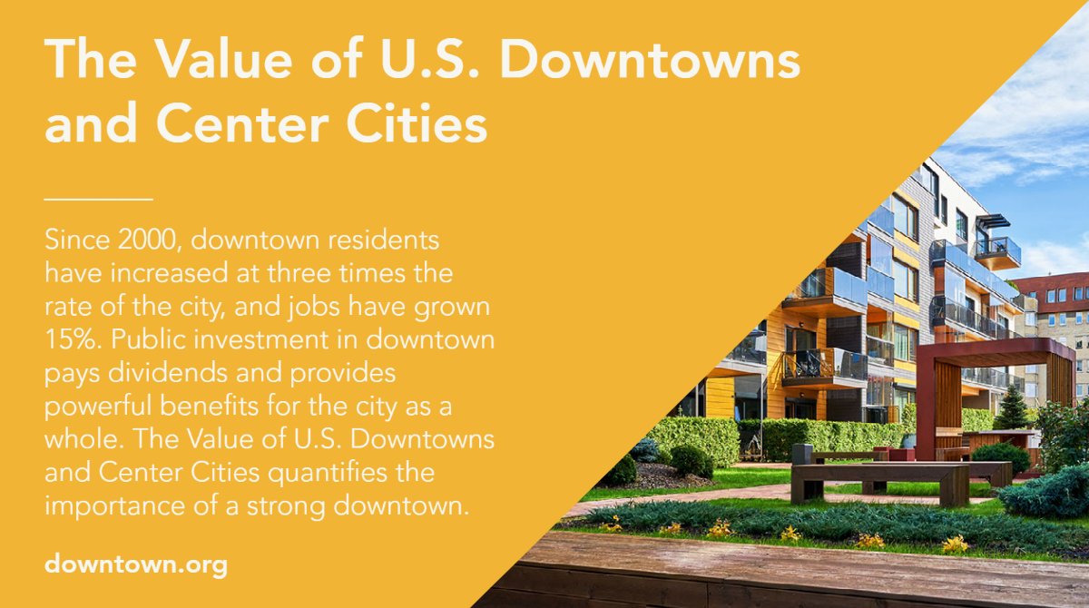 Put your downtown on the map! IDA has developed two distinct versions of The Value of U.S. Downtowns and Center Cities research to provide key analysis to any size organization across the United States. Interested in learning more? Visit: ow.ly/4LIx50LozrF